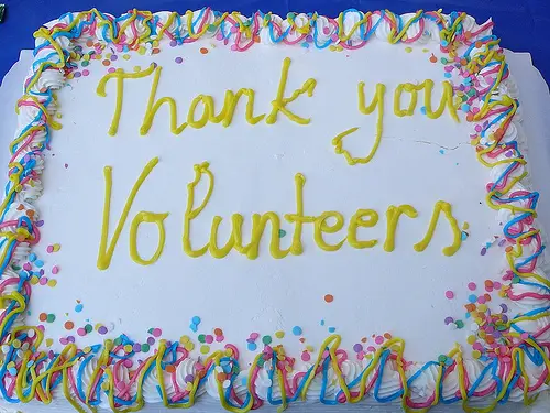 thank you volunteer