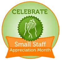 small staff appreciation month logo